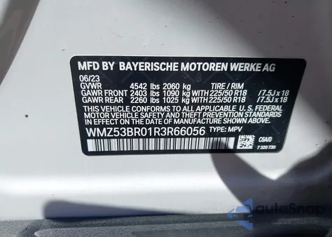 2024 Mini Countryman Cooper S from USA, damaged, VIN WMZ53BR01R3R66056